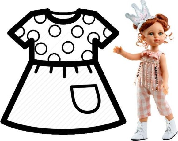 paola reina PAOLA REINA Ubranko dla lalek 32 cm 54449