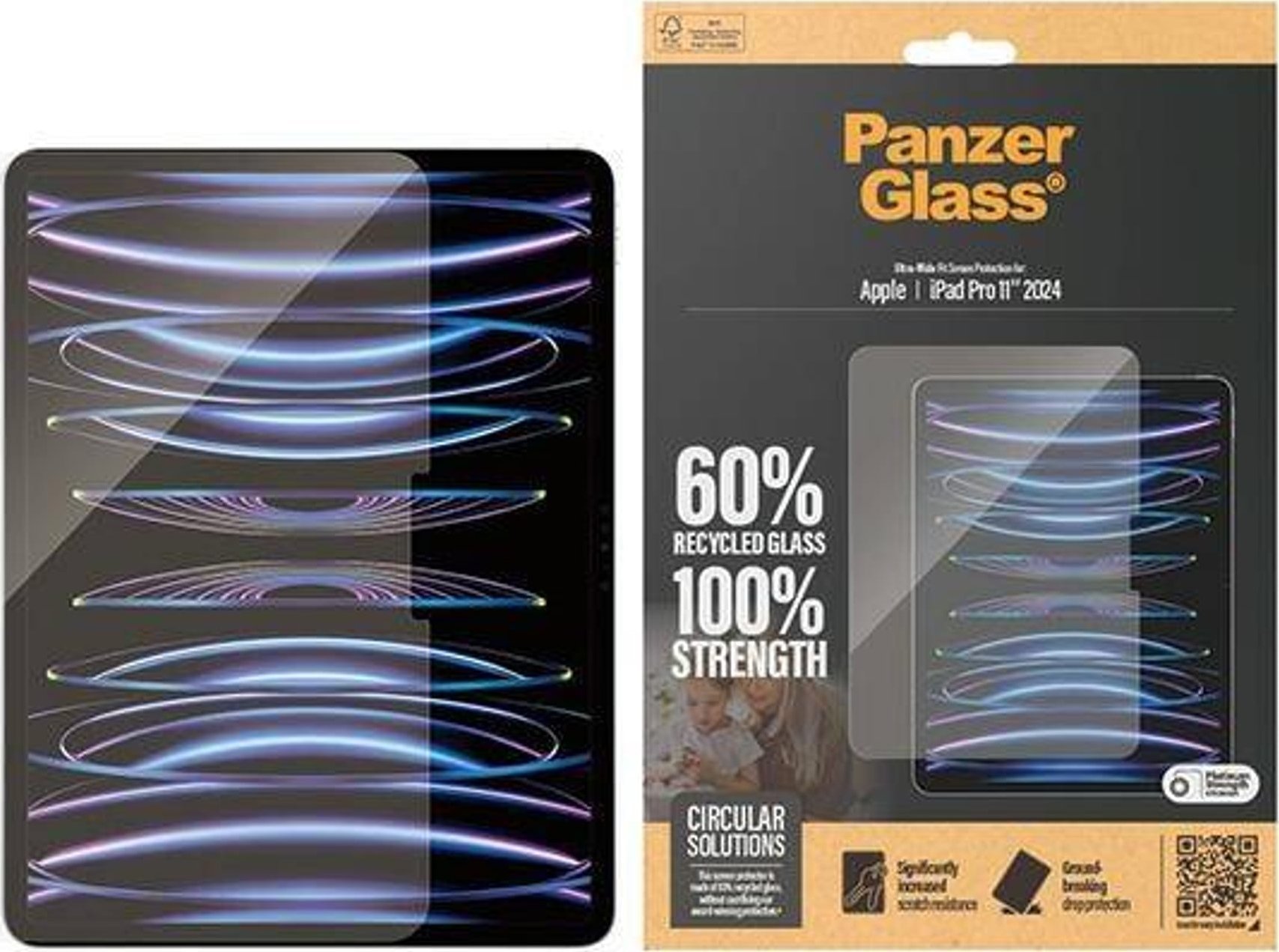 PanzerGlass PanzerGlass Ultra-Wide Fit Apple iPad Pro 2024 11" Screen Protection 2831
