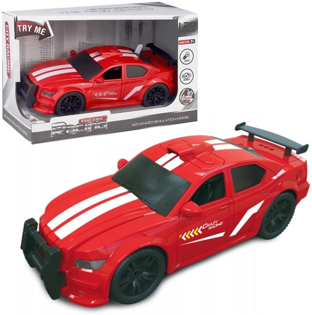 Samochód sportowy światło i dźwięk