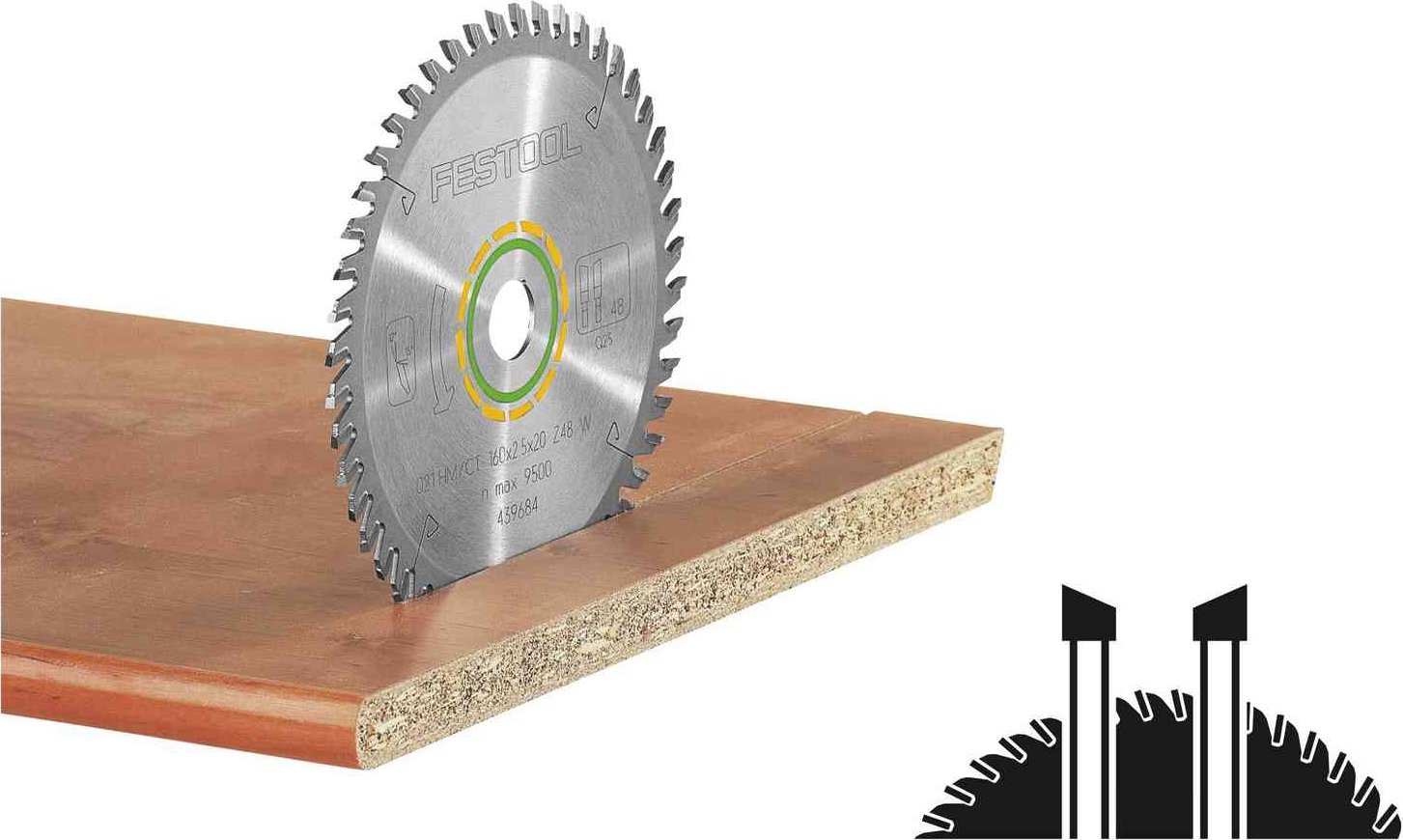 Festool Tarcza pilarska WOOD FINE CUT HW 160x2,2x20 W48