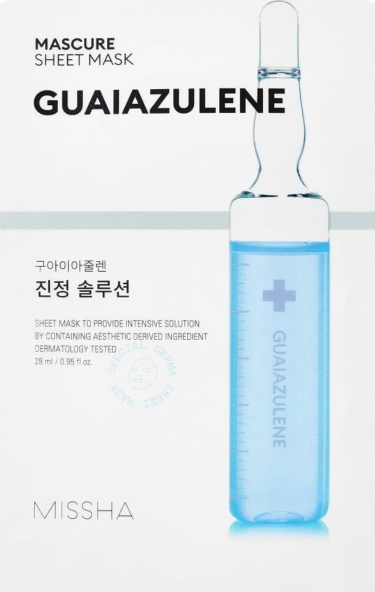 Missha Mascure Guaiazulene łagodząco-regenerująca maseczka w płachcie 28ml