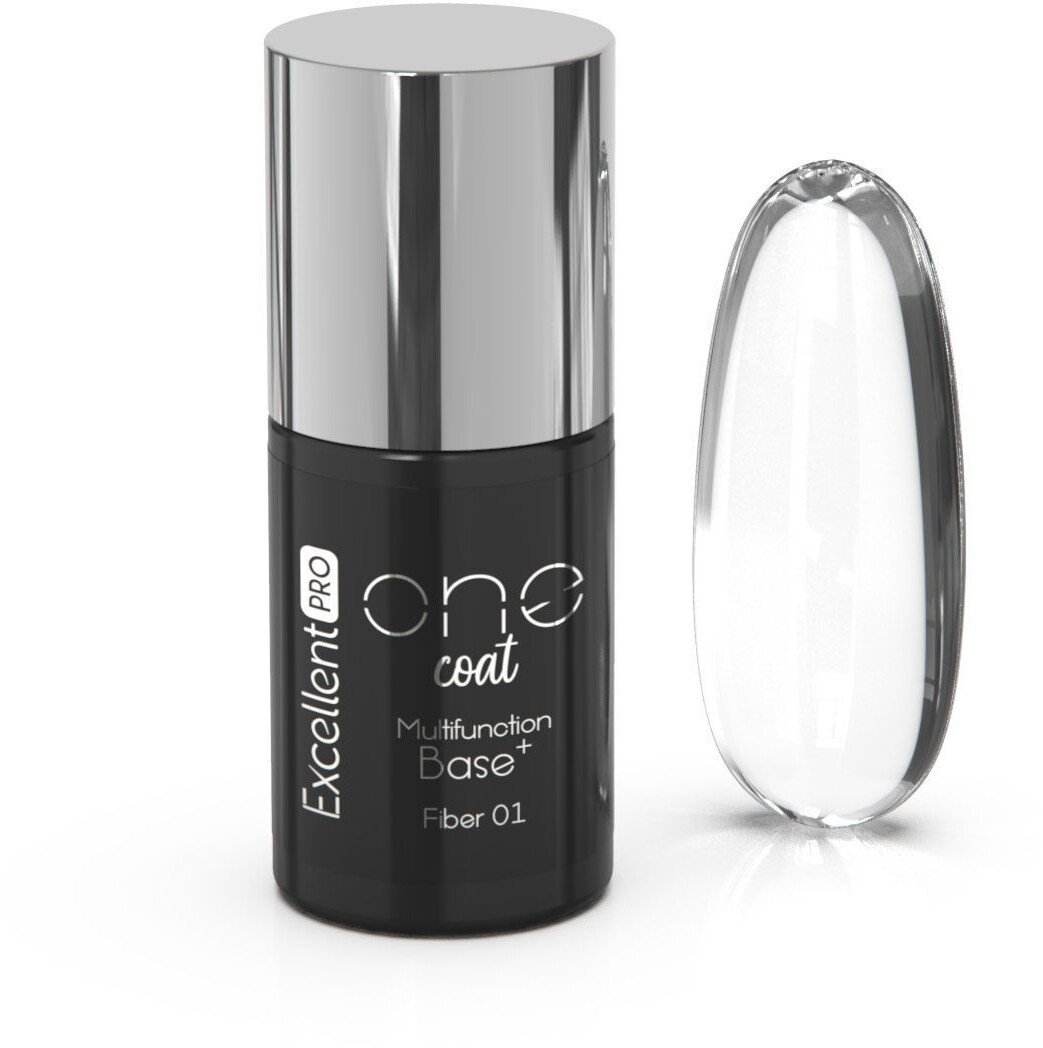 Excellent PRO One Coat Multifunction Fiber Base baza hybrydowa z włóknami Pink Fog 7g