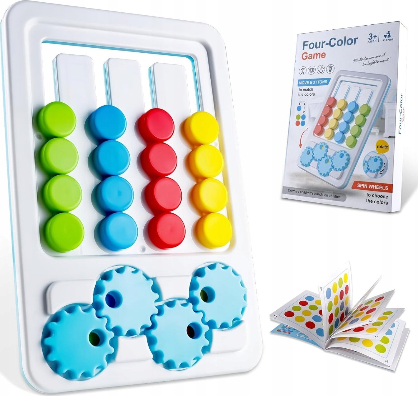 Gra Logiczna Dla Dzieci, Układanka LABIRYNT Cztery Kolory