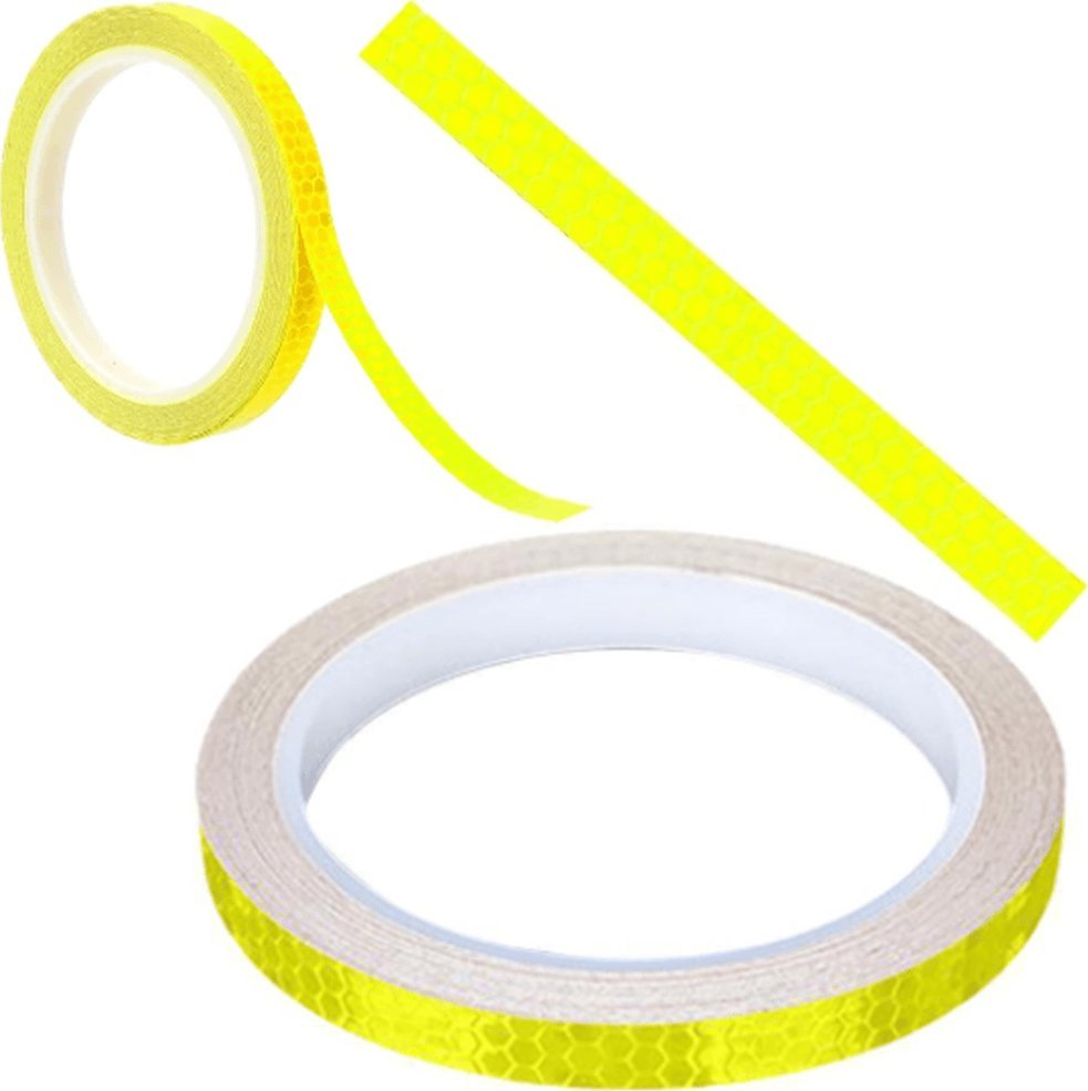 Korbi TAŚMA ODBLASKOWA SAMOPRZYLEPNA ŻÓŁTA 8M