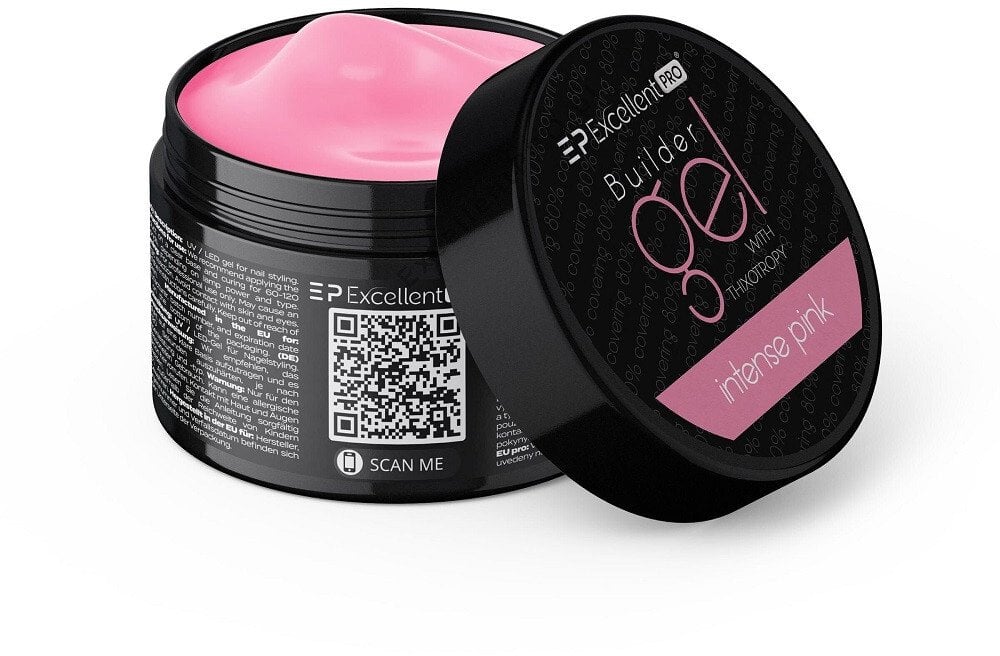 Excellent PRO Builder Gel With Thixotropy żel budujący Intense Pink 50g