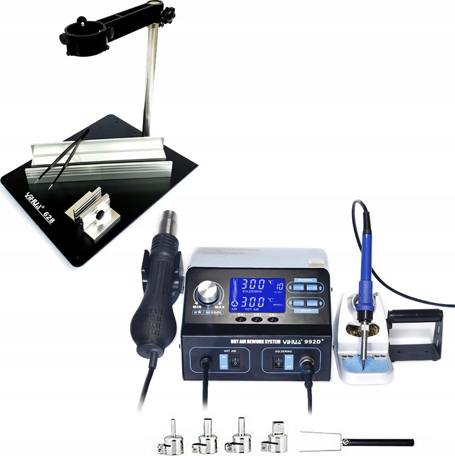 Techrebal Stacja lutownicza Yihua 992D+ Platforma PCB