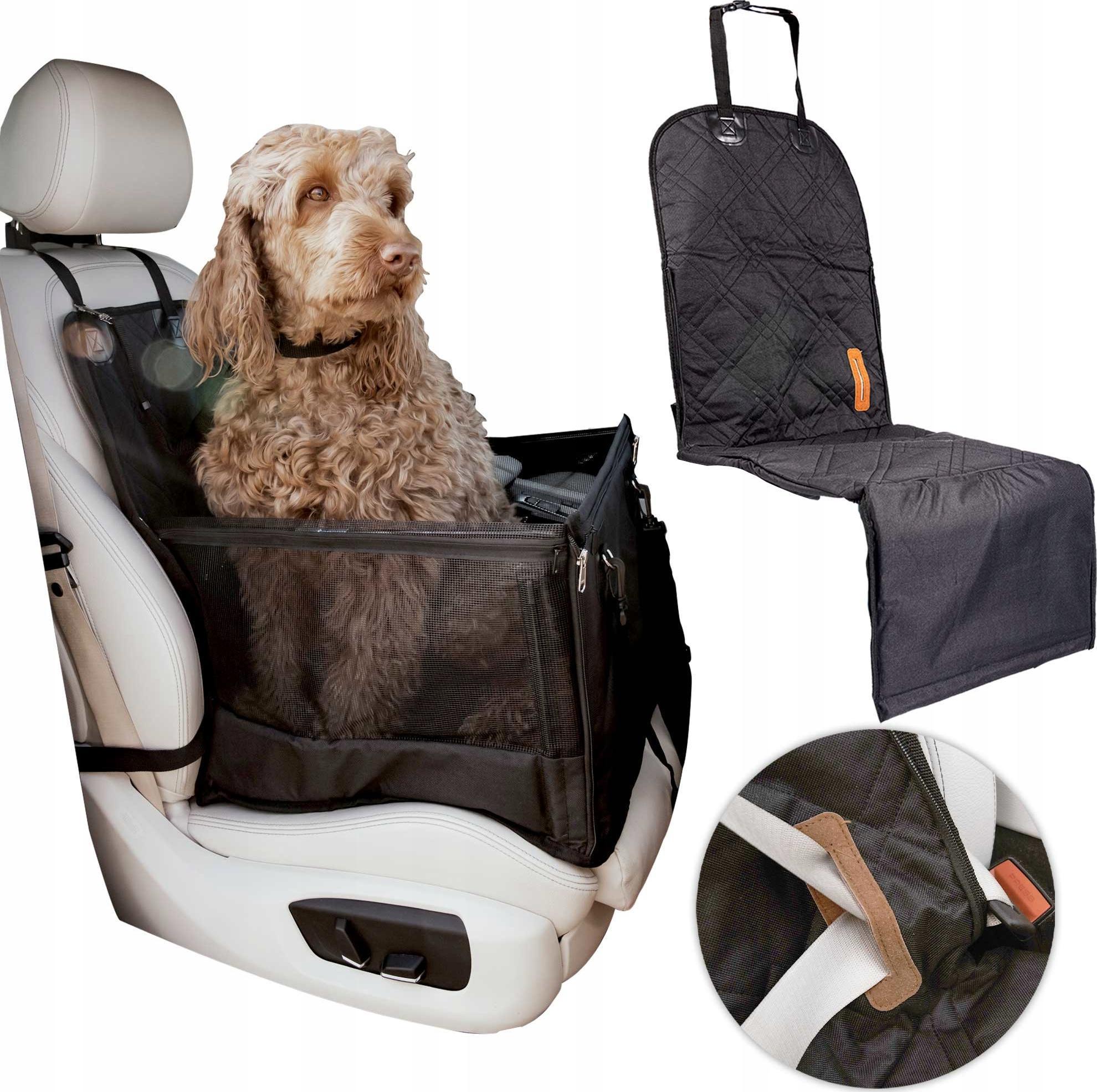 Wobell Transporter Siedzisko mata Dla Psa Do Samochodu wodoodporny wytrzymały + Smycz