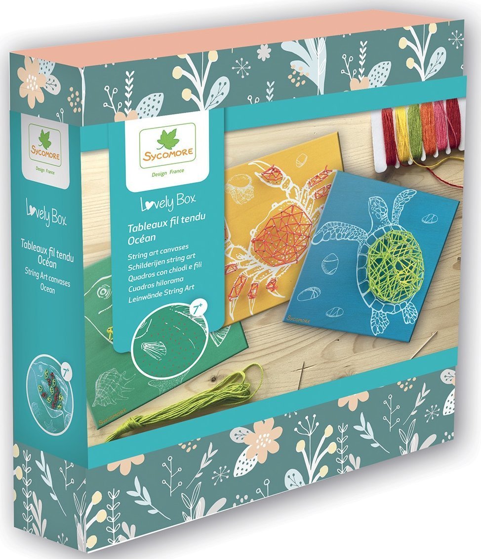 SYCOMORE creative set String Art Canvases Ocean animals, CRE1057