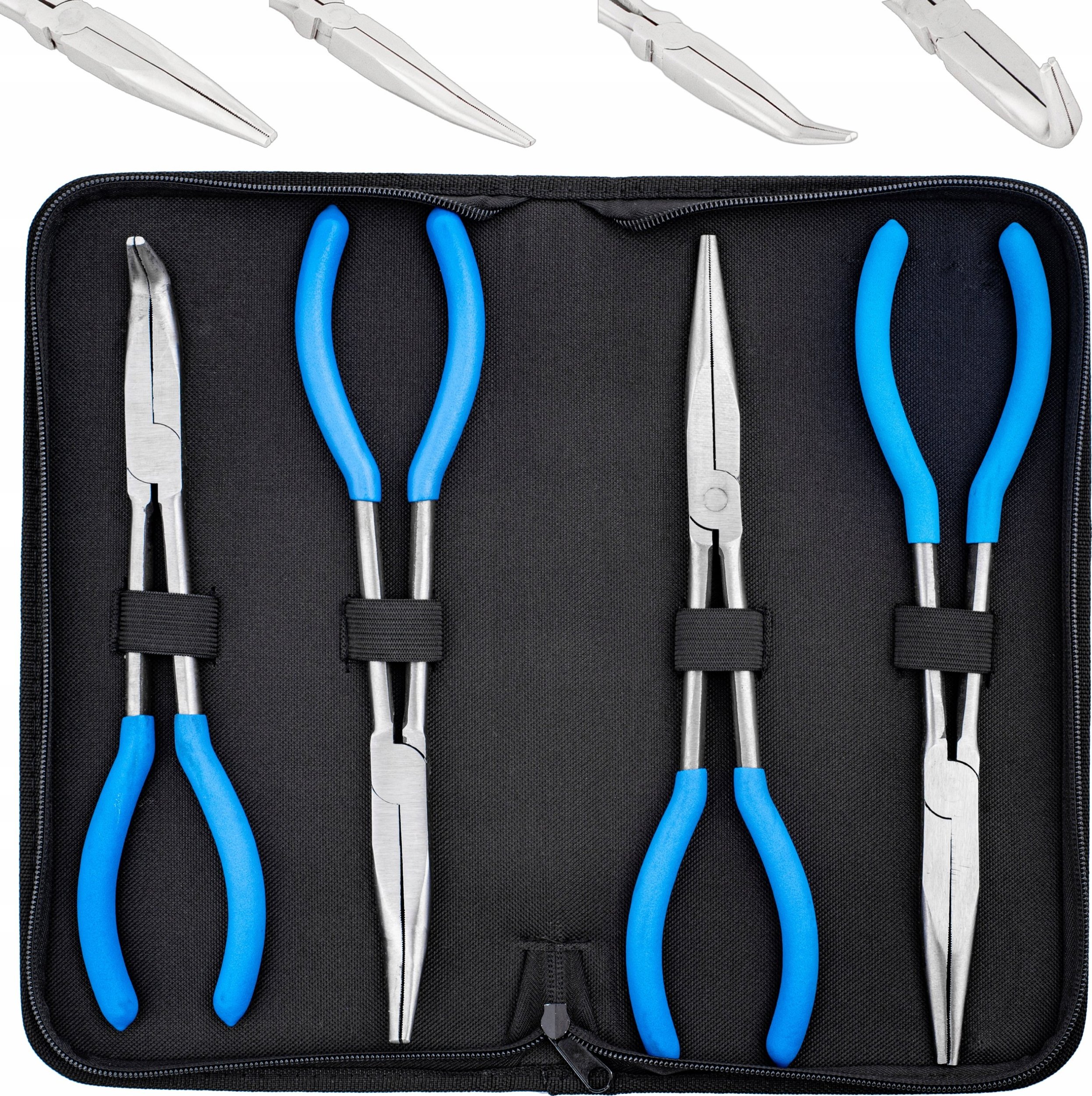 Geko Zestaw szczypiec długich 280mm 4szt.(5/10)