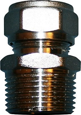 Wavin kompr.overgang 20x3/4 N - 20x3/4 nippel kompressionsovergang til alupexrør