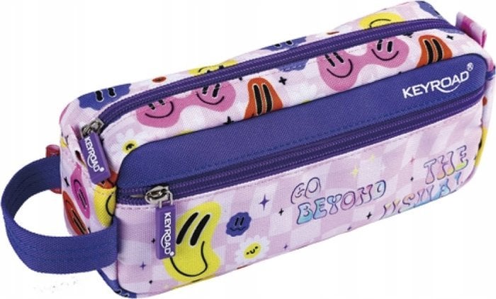 Keyroad Piórnik saszetka KEYROAD, 21,5x9x5,5 cm, Smile