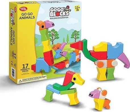 Klocki magnetyczne Zoo 17el