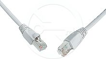Solarix 10G patchcord 6A SFTP LSOH, osłonka nasuwana, 3m, szary (C6A-315GY-3MB)