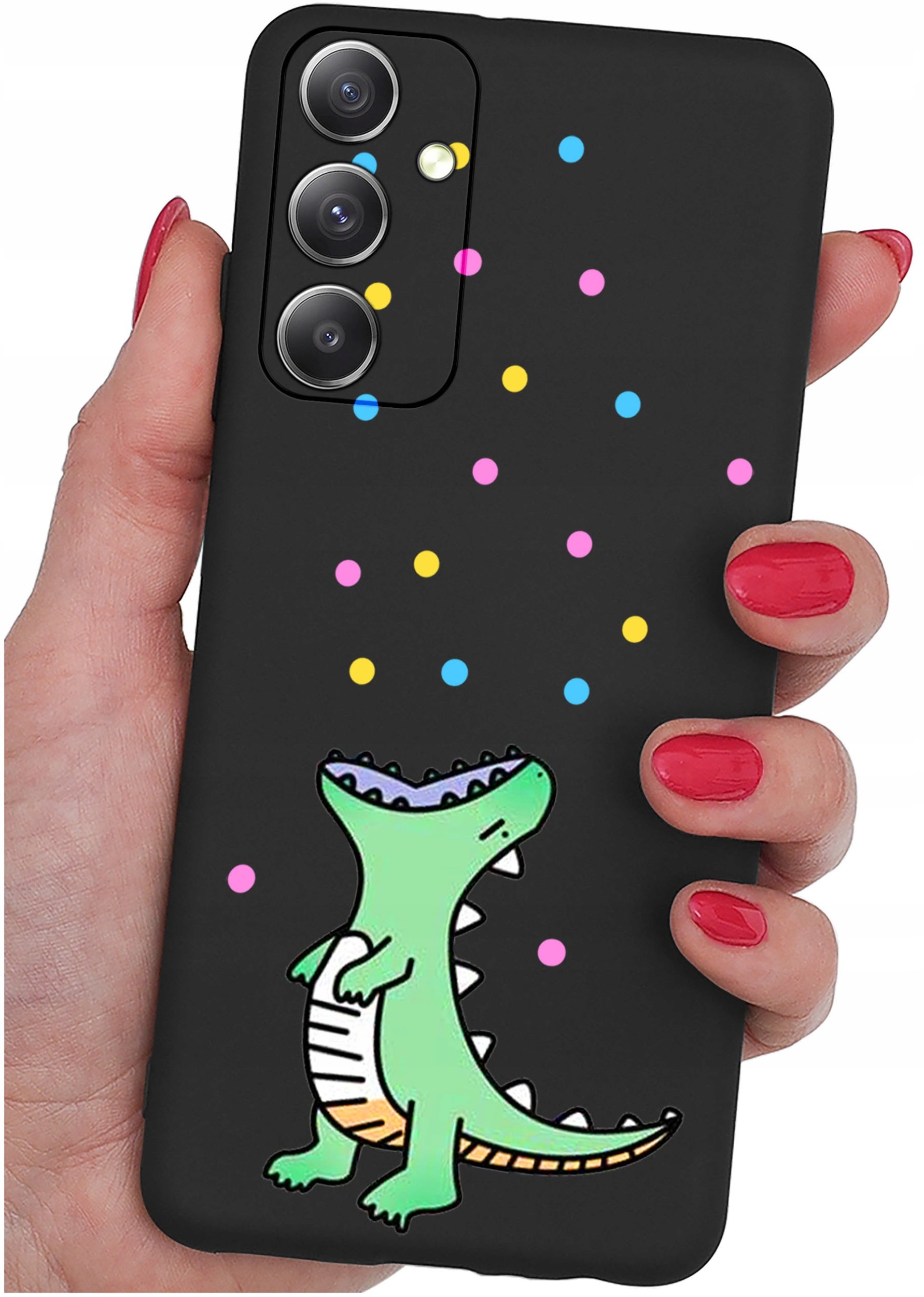 ETUI do Samsung Galaxy M23 5G WZORY |SILIKONOWE MATT CASE + SZKŁO 9H