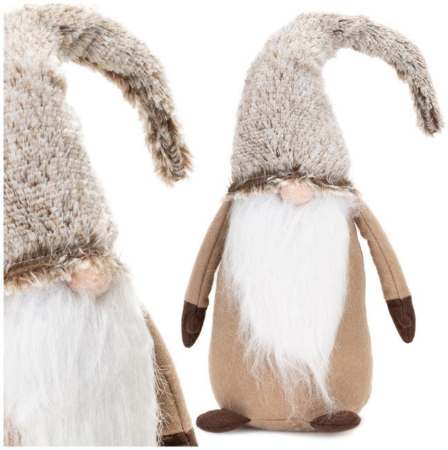 Dekoracja świąteczna Springos Skrzat świąteczny 60 cm ozdoba krasnal świąteczny, gnom stojący figurka UNIWERSALNY