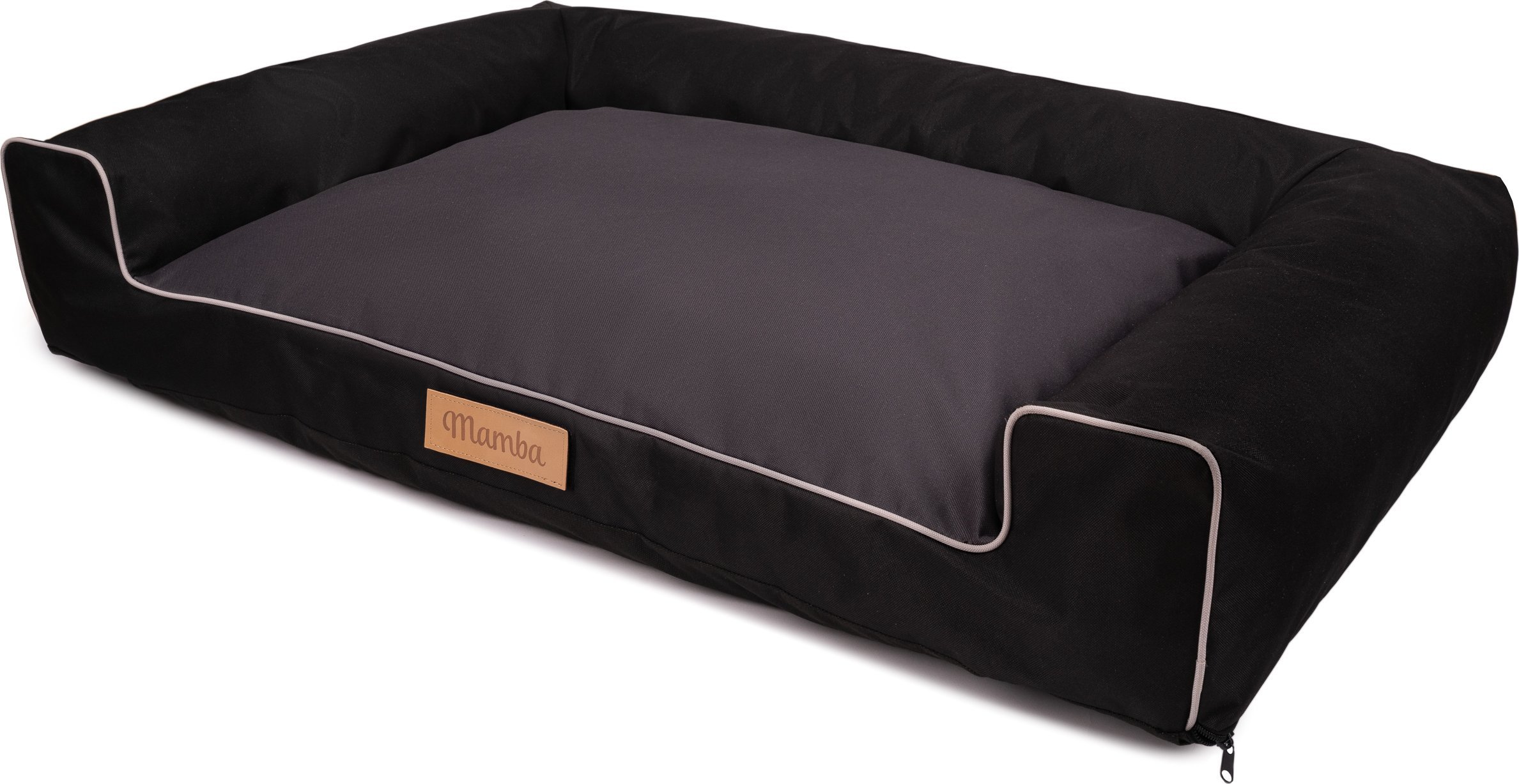 Dogeste Legowisko dla psa czarne + szary środek XL