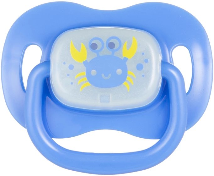 Smoczek 0-6 okrągły Love Sea 22/410 blu new