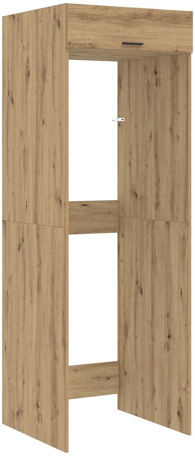 vidaXL Szafka na pralkę 2 pcs Dąb rzemieślniczy 67,5 x 68 x 200 cm