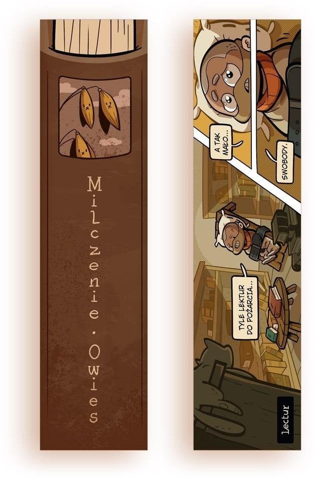 Zakładka kartonowa - Milczenie owies