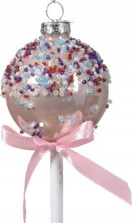 Kaemingk Świąteczny lizak bombka dekoracyjna 6cm