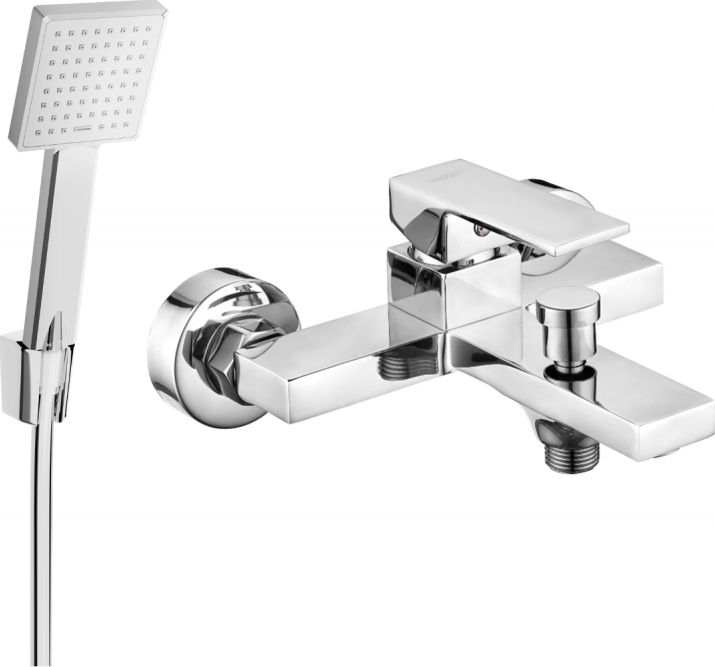 Mexen Mexen Uno R45 bateria wannowa z zestawem prysznicowym, chrom - 7143R45-00