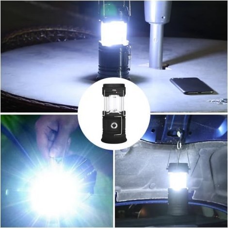 Latarka kempingowa 2w1