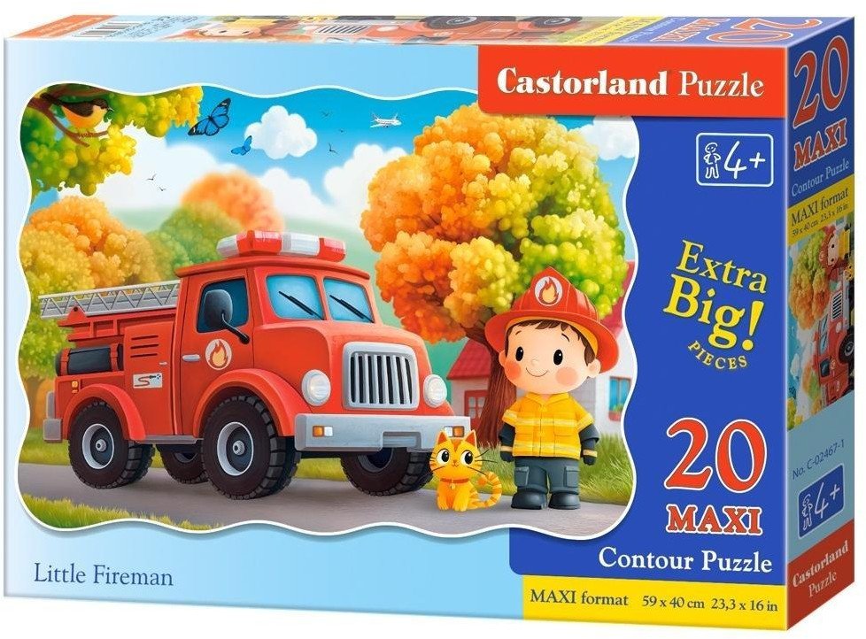 Puzzle 20 Little Fireman CASTOR
