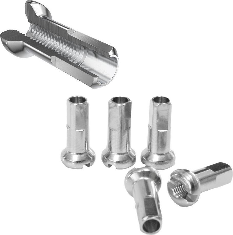 DT Swiss Nyple DT Swiss M 2.34 x 12 niklowany mosiadz, 100 szt, srebrne