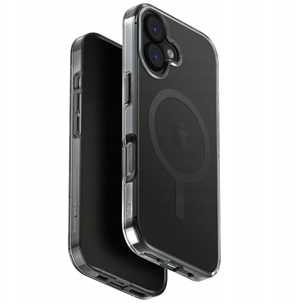 Etui UNIQ Clario do Apple iPhone 17 Magclick Charging czarny
