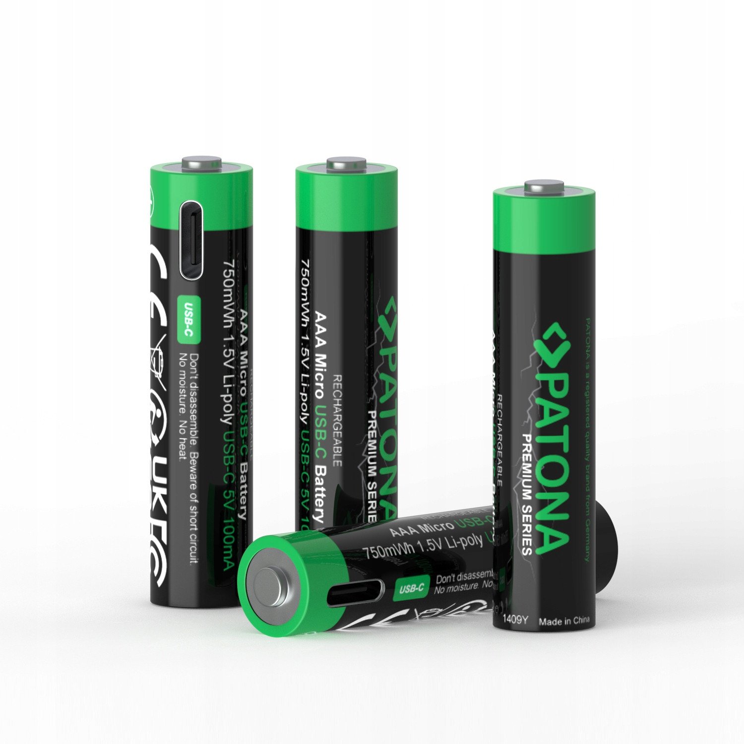 PATONA Premium Akumulatorki AAA 4-pak z USB-C