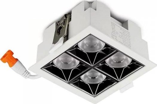 VTAC Oprawa V-TAC Downlight SAMSUNG CHIP 16W UGR19 CRI90+ 36st VT-2-16-1 4000K 1280lm 5 Lat Gwarancji