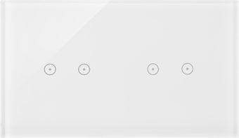 Kontakt-Simon ramki Panel dotykowy S54 Touch, 2 moduły, 2 pola dotykowe poziome + 2 pola dotykowe poziome, biała perła DSTR222/70