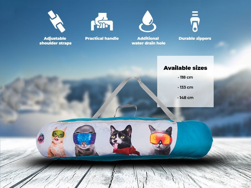 Snowsport Pokrowiec na deskę snowboardową dla dzieci Snowsport Snowboard Bag Cats