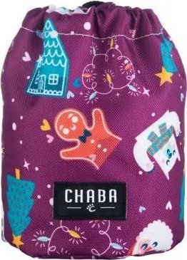 Chaba Świąteczna Saszetka na Smakołyki dla Psa Burgund