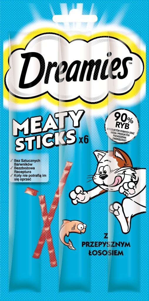 Dreamies Dreamies Meaty Sticks Łosoś 30g