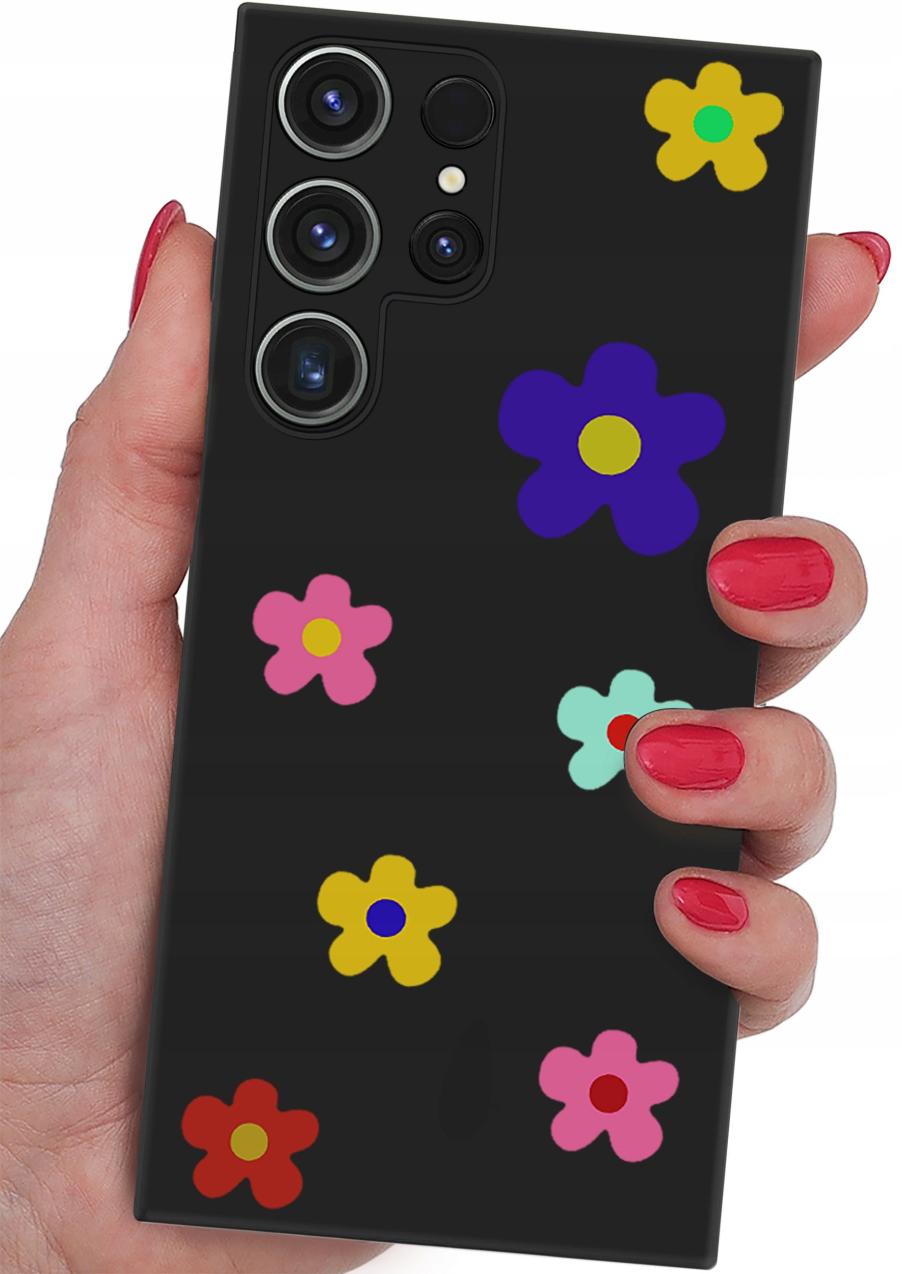 ETUI do Samsung Galaxy S24 Ultra CASE WZORY SOFT MATT PLECKI + SZKŁO 9H