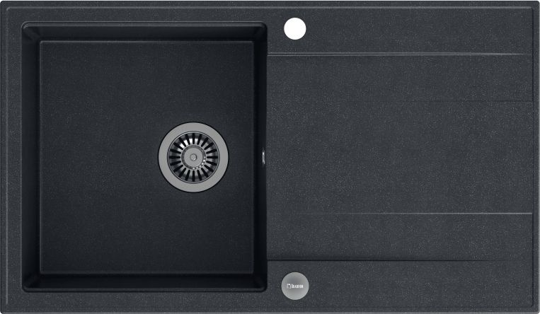 Zlewozmywak Quadron EVAN 111 GraniteQ black diamond/elementy stalowe