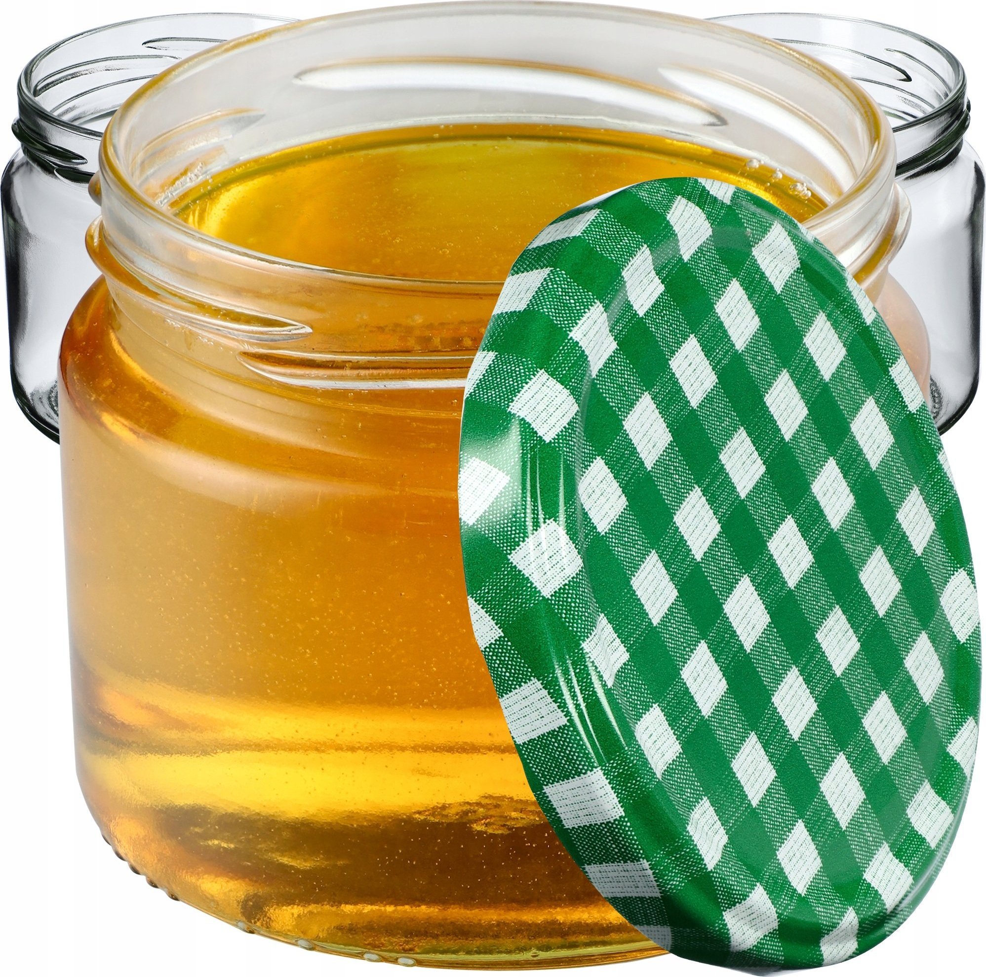 Kadax 20x Słoiki Na Przetwory Miód 330ml Zakrętki fi82