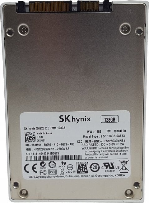 Dysk SSD Hynix Dysk SSD Hynix 128GB SATA SSD SSD0P29619