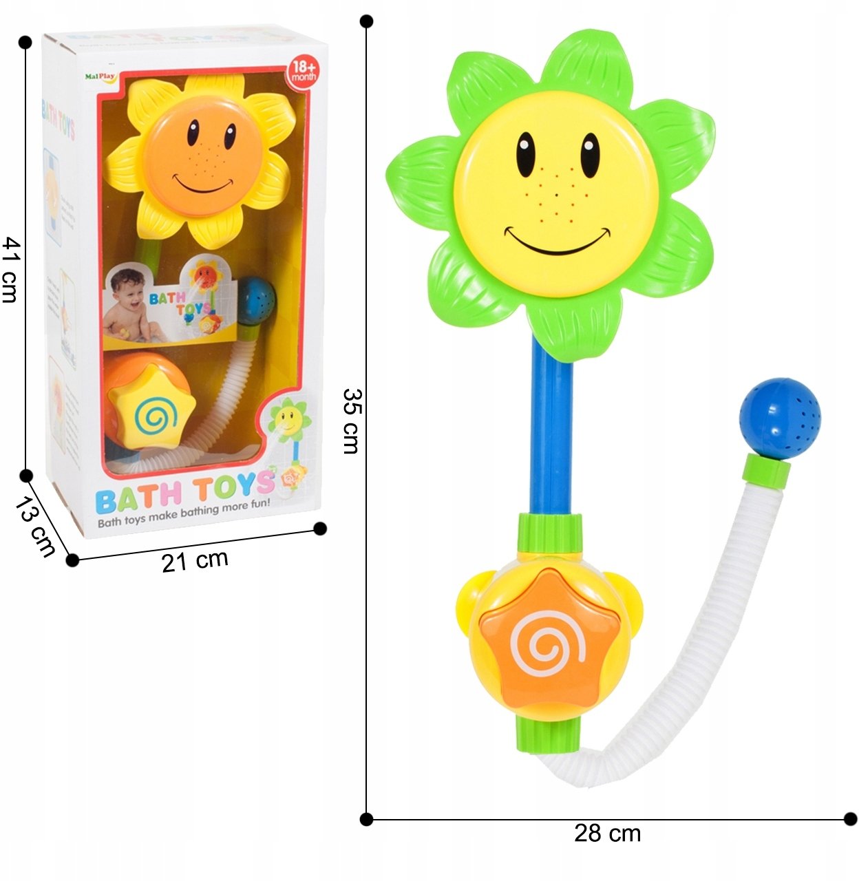 Zabawka do kąpieli dla dzieci Prysznic Kwiatek