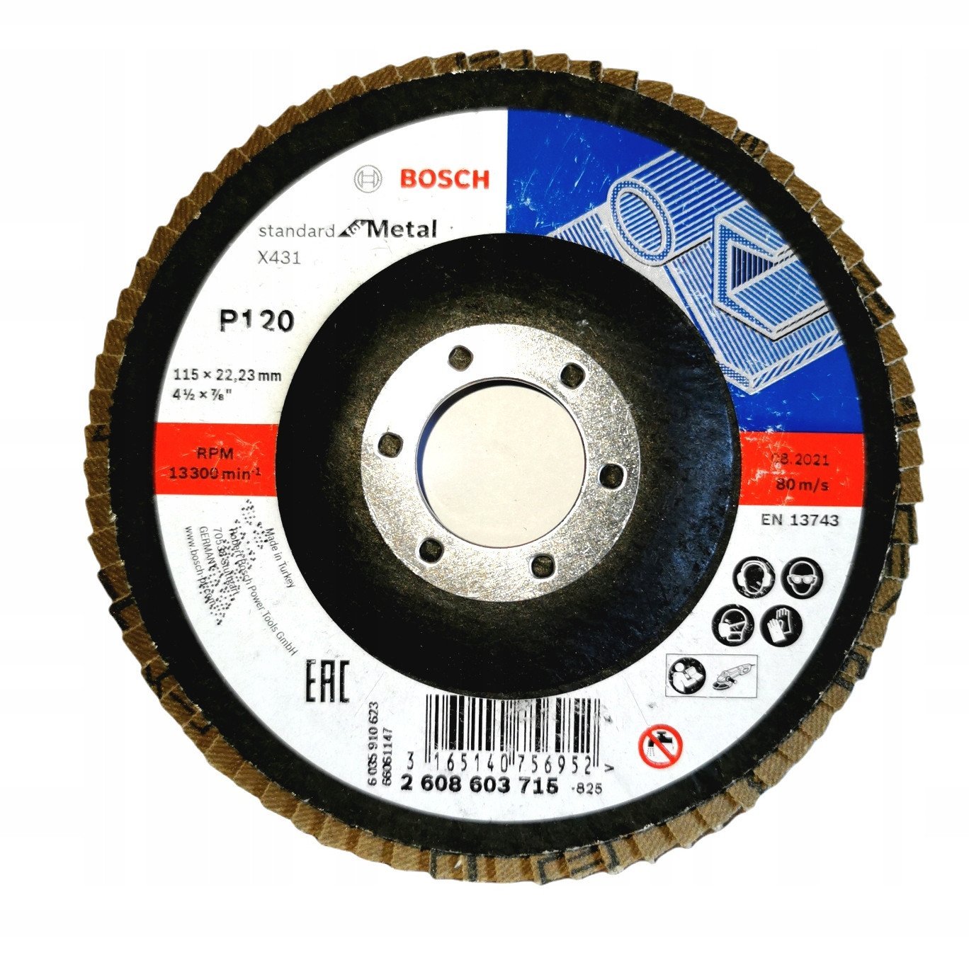 TARCZ/LISTK,X431 PROST, 115x22.23mm,G120