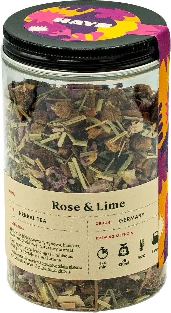 HAYB Herbata owocowa Róża & Limonka 70g
