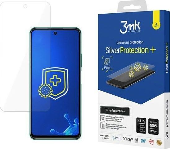 3MK 3MK Silver Protect+ Honor 10X Lite Folia Antymikrobowa montowana na mokro