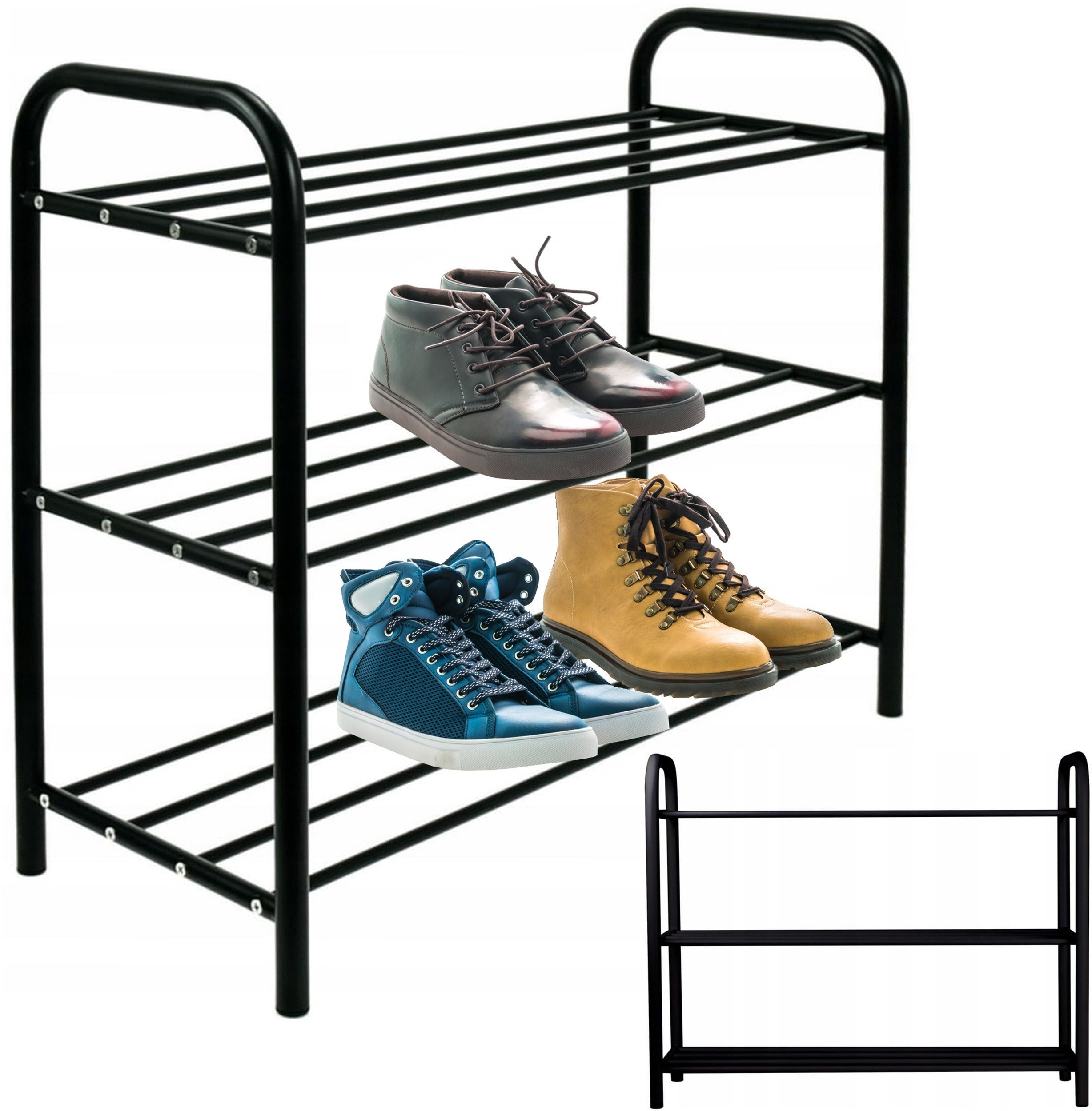 M12B METALOWY STOJAK PÓŁKA NA BUTY X 3