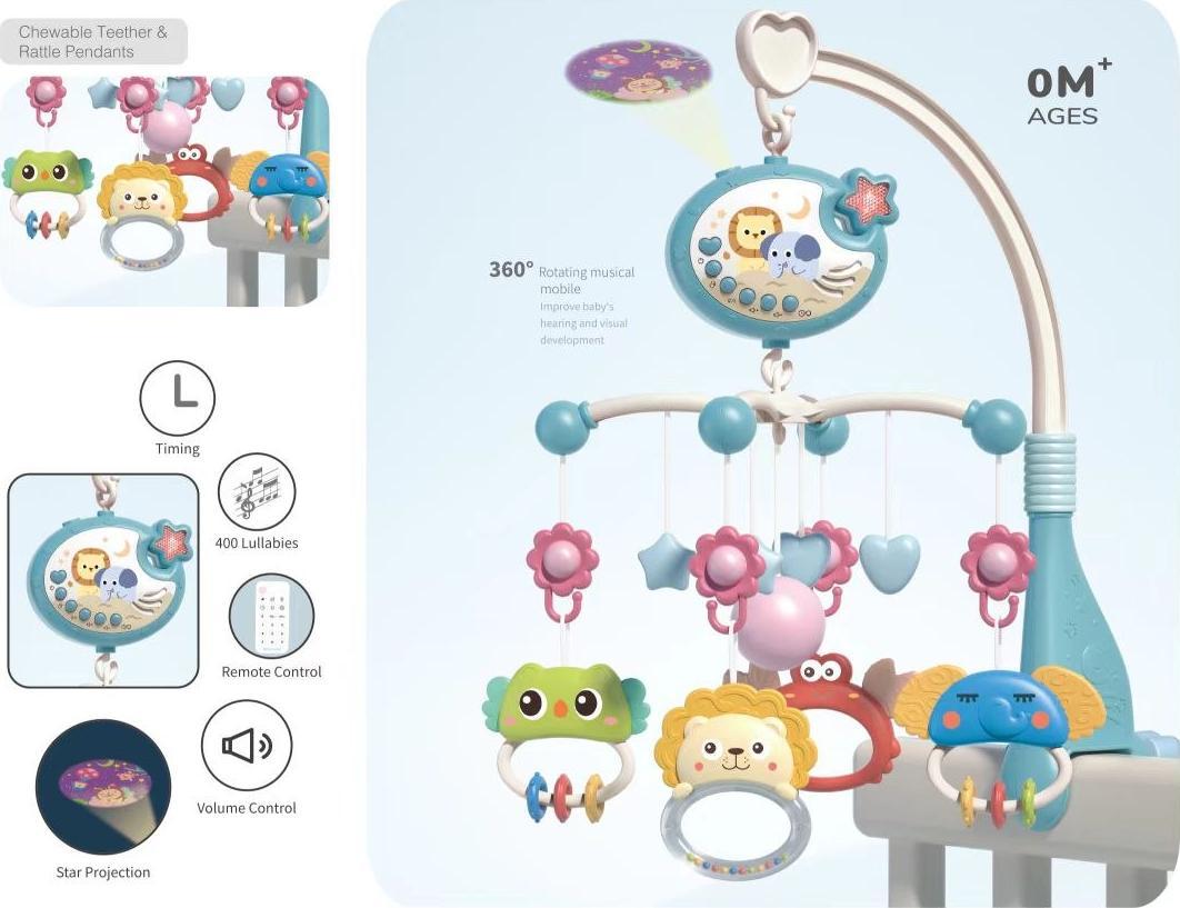 DWM KARUZELA PROJEKT GWIAZD KOŁYSANKI NIEBIESKI + PILOT