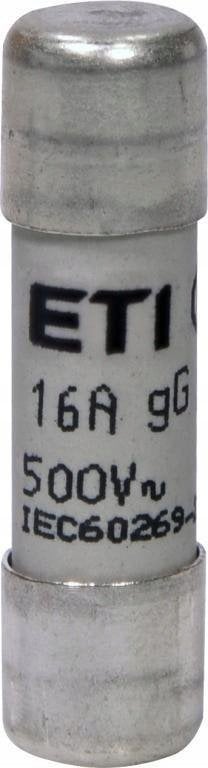 Wkładka topikowa cylindryczna ETI Polam CH10x38 gG 16A/500V 002651019