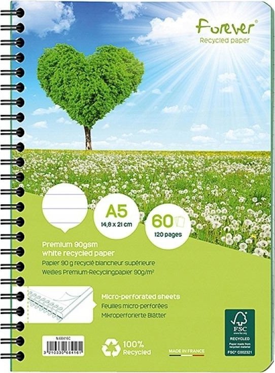 Teka Kołozeszyt A5/60K linia zielony (5szt)