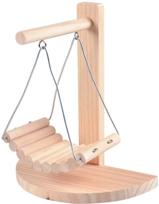 Duvo+ Drewniana Huśtawka Dla Gryzoni 21,5x11,5x24cm