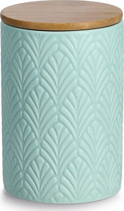 Zeller Pojemnik ceramiczny na przyprawy z wieczkiem bambusowym, 720 ml