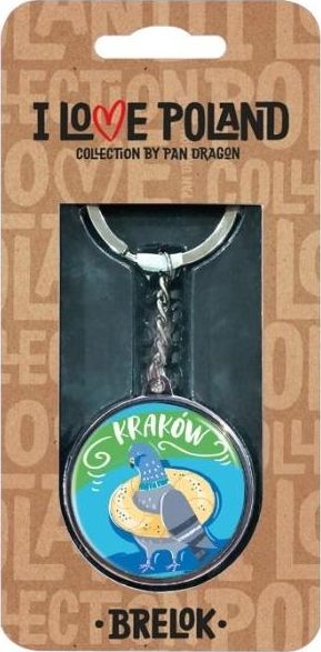 Breloczek Pan Dragon Brelok I love Poland Kraków ILP-BRE-A-KRA-09